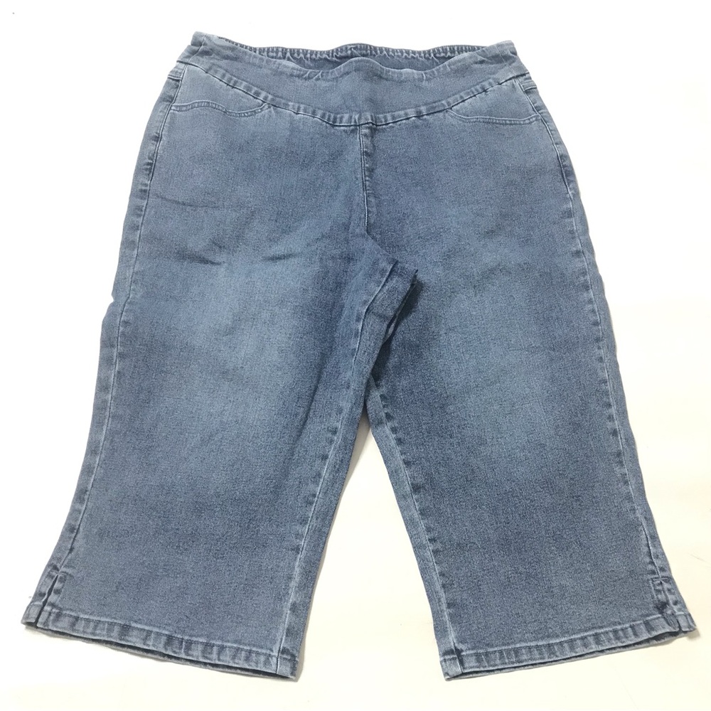 Brandis Women’s Cropped Denim Pedal Pushers Jeans Capris Size 14 Dress Out Loud